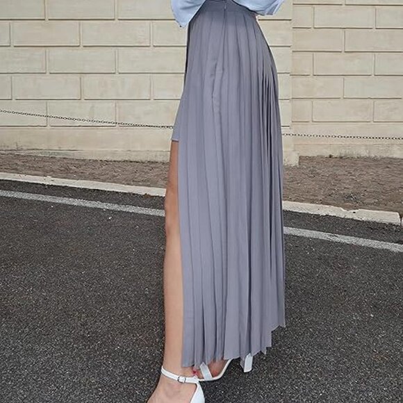 The Drop Women's Gull Half Open Pleated Skirt XXL - Picture 3 of 5